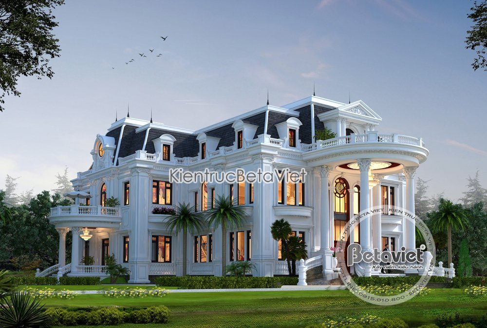 Dinh thự Tân cổ điển kiểu Pháp siêu tráng lệ