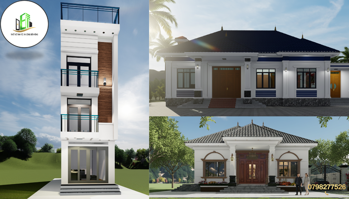 So sánh ưu nhược điểm giữa nhà mái bằng và nhà mái Nhật trong thiết kế của Công ty TNHH Thiết Kế Xây Dựng DET.